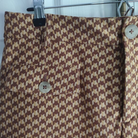 Anthropologie - the essential flare trousers - high rise (tan/brown) - size 8 - Picture 4 of 6